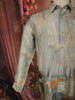 Sage Green Abstract Woven Design Pure Cotton Fancy Wear Full Sleeve Men Shirt
