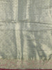 Sage Green Floral Zari Woven Design Banarasi Silk Saree with Designer Border