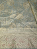 Sage Green Floral Zari Woven Design Banarasi Silk Saree with Designer Border