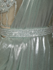 Sage Green Drape Saree Gown with Heavy Sequins Embroidered Blouse