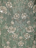 Sage Green Floral Beads Embroidered Design Tissue Silk Palazzo Suit with Choker Dupatta