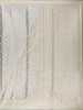 Sage Green Floral Brocade Design Semi Tissue Saree - Diadem