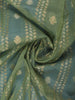 Sage Green Floral Design Semi Tissue Saree - Diadem