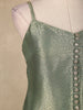 Sage Green Floral Design Silk Salwar Suit
