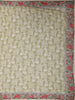 Sage Green Floral Printed Design Chiffon Fancy Saree with Designer Border