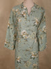 Sage Green Floral Printed Design Cotton Salwar Suit