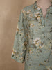 Sage Green Floral Printed Design Cotton Salwar Suit