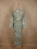 Sage Green Floral Printed Design Cotton Salwar Suit