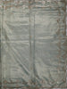 Sage Green Floral Sequins Zari Embroidered Design Pure Tissue Silk Party Wear Saree with Scalloped Border