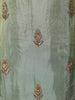 Sage Green Floral Sequins and Beads Embroidered Design Tissue Silk Straight Cut Salwar Suit with Dupatta