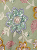 Sage Green Floral Thread Embroidered Design Georgette Kids Palazzo Suit