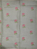 Sage Green Floral Thread Embroidered Design Pure Organza Saree with Scalloped Border