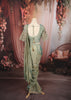 Sage Green Floral Vine Sequins and Beads Embroidered Design Tissue Organza Ready to Wear Party Saree with Matching Designer Blouse