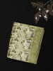 Sage Green Floral Woven Design Crepe Silk Saree