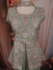Sage Green Floral Zari Embroidered Design Georgette Palazzo Suit with Dupatta