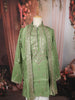 Sage Green Geometric Sequins and Mirror Embroidered Design Tissue Silk Men's Kurta Pyjama with Matching Dupatta
