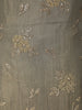 Sage Green Heavy Beads Embroidered Design Tissue Silk Straight Cut Salwar Suit with Dupatta