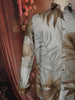 Sage Green Leaf Printed Design Pure Cotton Fancy Wear Full Sleeve Men Shirt