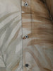 Sage Green Leaf Printed Design Pure Cotton Fancy Wear Full Sleeve Men Shirt