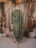Sage Green Ornamental Printed Design Crepe Silk Party Wear Straight Cut Salwar Suit with Matching Dupatta