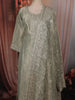 Sage Green Paisley Sequins Zari Embroidered Design Tissue Silk Straight Cut Salwar Suit with Dupatta