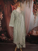 Sage Green Paisley Sequins Zari Embroidered Design Tissue Silk Straight Cut Salwar Suit with Dupatta