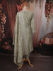 Sage Green Paisley Sequins Zari Embroidered Design Tissue Silk Straight Cut Salwar Suit with Dupatta