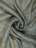 Sage Green Paisley Zari Woven Design Pure Banarasi Festive Saree with Scalloped Border
