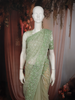 Sage Green Sequins and Beads Embroidered Design Pure Organza Designer Saree