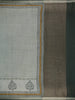 Sage Green Striped Tussar Silk Saree - Diadem