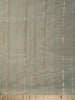 Sage Green Butta weave Organza Saree - Diadem