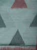 Sage Green Geometric Heart Woven Tissue Silk Saree - Diadem