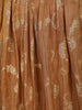 Sandal Floral Woven Design Silk Gown with Dupatta
