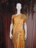 Sandal Peacock Motif Woven Kanchipuram Silk Saree