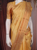 Sandal Peacock Motif Woven Kanchipuram Silk Saree