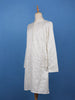 White Floral Designed Cotton Kurta Set - Diadem