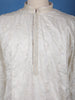 White Floral Designed Cotton Kurta Set - Diadem