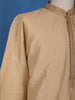 Sandal Beige Small Flower Designs Silk Kurta Set With Pant - Diadem
