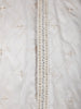 White Floral Designed Cotton Kurta Set - Diadem