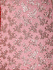 Scarlet Red Floral Vine Sequins Embroidered Design Net Party Wear Saree with Scalloped Border