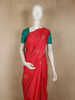 Queen Pink Stripes Zari Woven Design Pure Kanchipuram Silk Saree with Zari Border