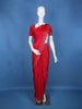 Scarlet RedScattered Dot Pattern Sequin Embellishment Organza Saree - Diadem