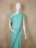 Sea Blue Stone Embellished Design Chiffon Fancy Saree with Designer Border