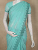Sea Blue Stone Embellished Design Chiffon Fancy Saree with Designer Border