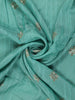 Sea Green Butta Woven Design Banarasi Silk Saree