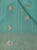 Sea Green Butta Woven Design Banarasi Silk Saree