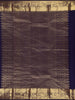 Sea Green Butta Woven Pure Kanchipuram Silk Saree With Navy Blue Zari Border