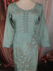 Sea Green Floral Beads Embroidered Design Tissue Silk Salwar Suit with Dupatta