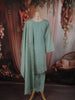 Sea Green Floral Beads Embroidered Design Tissue Silk Salwar Suit with Dupatta