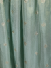 Sea Green Floral Embroidered Design Silk Gown with Dupatta